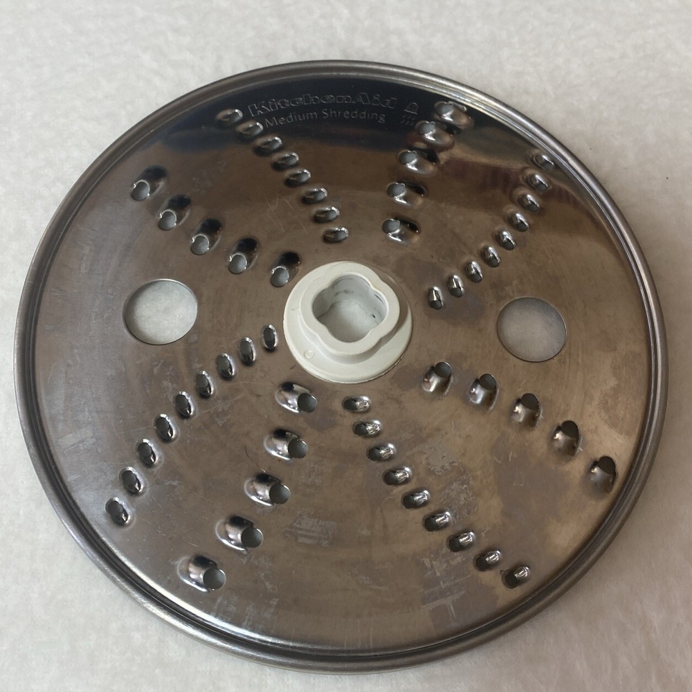 KitchenAid Food‎ Processor Parts Reversible Medium Fine Shredding Disk Stainless